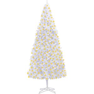 vidaXL Árbol de Navidad artificial preiluminado con luces blanco 400cm