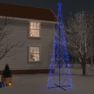 vidaXL Árbol de Navidad cónico 3000 LED azul 230x800 cm