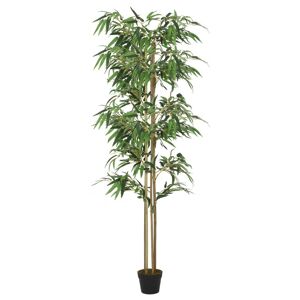 vidaXL Árbol de bambú artificial con 988 hojas verde 150 cm