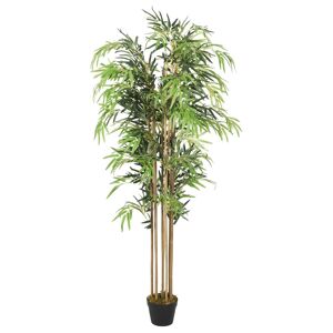 vidaXL Árbol de bambú artificial con 1095 hojas verde 150 cm