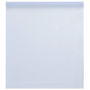 vidaXL Lámina de ventana esmerilada PVC blanco transparente 45x1000 cm