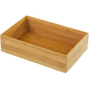 LOLAhome Organizador cosméticos mediano de bambú natural de 23x15x6 cm