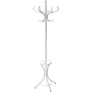 LOLAhome Perchero de 12 brazos blanco de madera de 184 cm