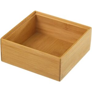 LOLAhome Organizador cosméticos de bambú natural de 15x15x6 cm