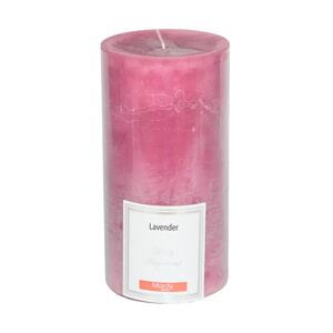 LOLAhome Vela perfumada cilíndrica malva aroma Lavanda de parafina de Ø 8,7x17 cm