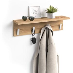 Mobili Fiver Perchero de pared Rachele, 60 cm, color Madera rústica