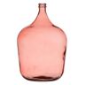 LOLAhome Jarrón vasija de vidrio reciclado rosa de Ø 36x56 cm