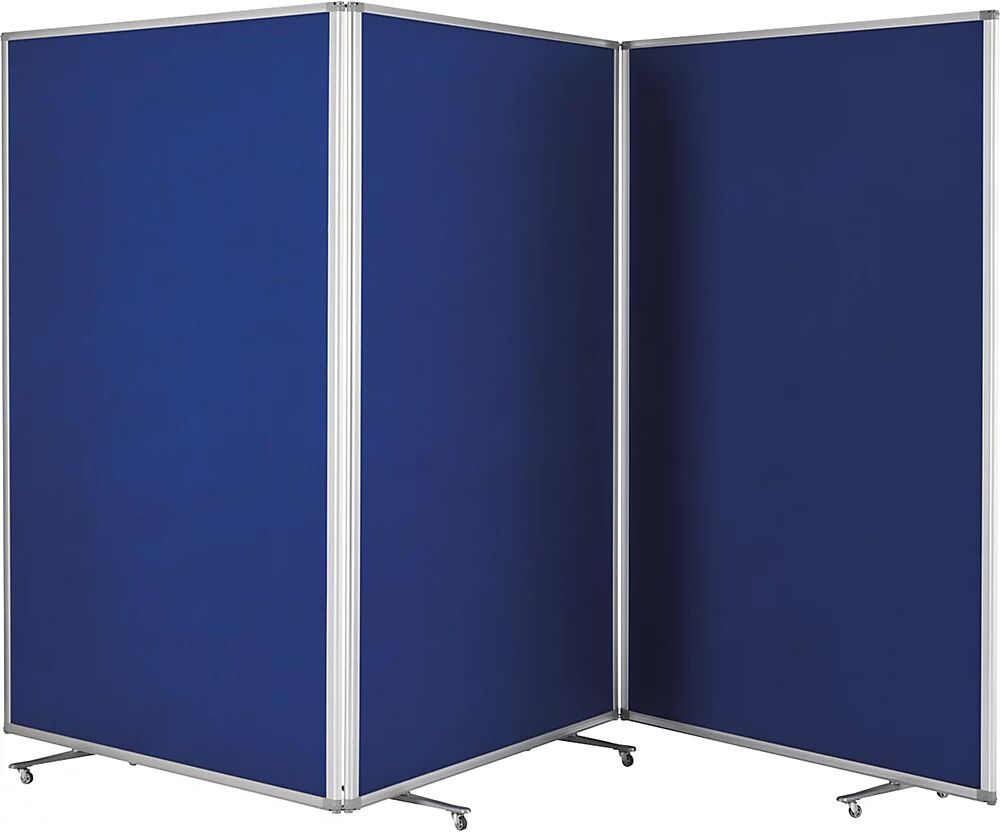 magnetoplan Panel para presentaciones, plegable y móvil, H x A x P 1800 x 3610 x 370 mm