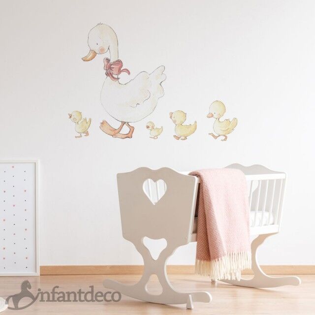 Vinilo infantil 'Mamá pato'