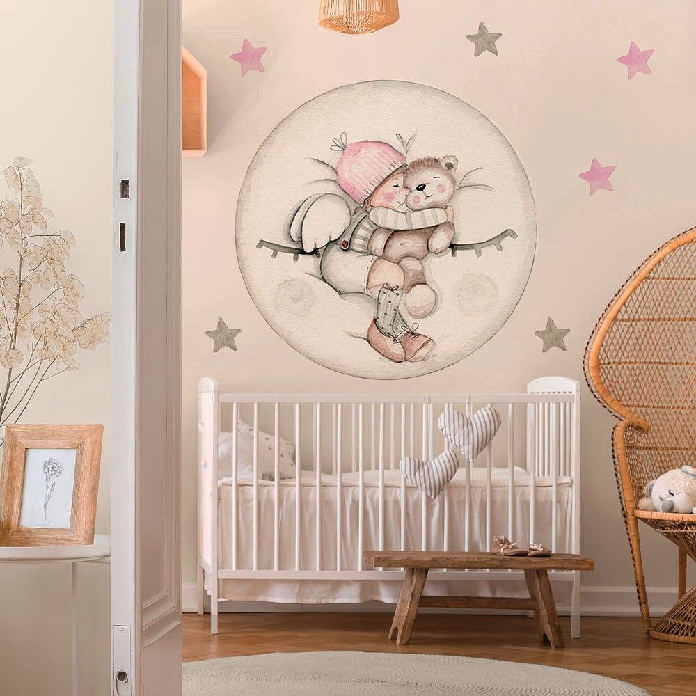 imda Vinilo infantil "Dreams Luna rosa" (Vinilos: Talla L)