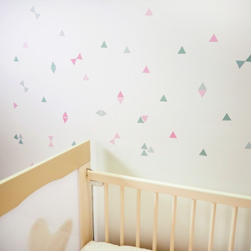 Vinilo Triangles Mint & Pink