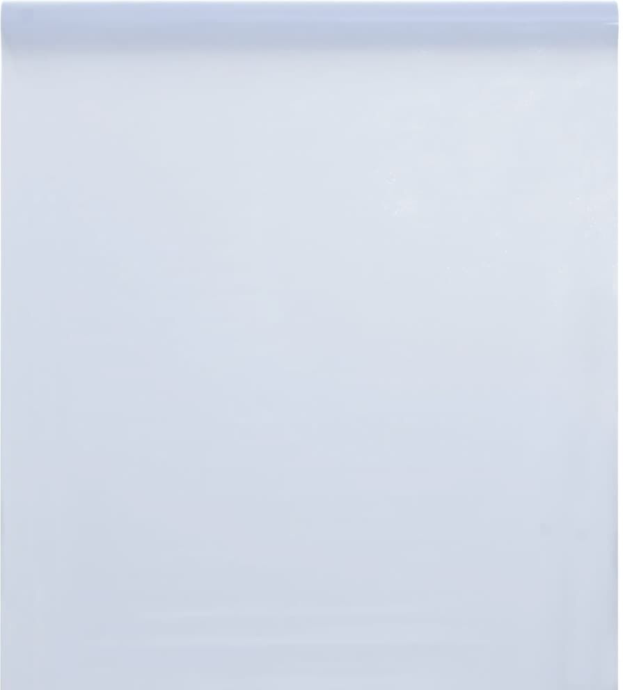 vidaXL Lámina de ventana esmerilada PVC blanco transparente 45x1000 cm