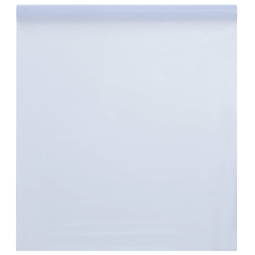 vidaXL Lámina de ventana esmerilada PVC blanco transparente 60x2000 cm