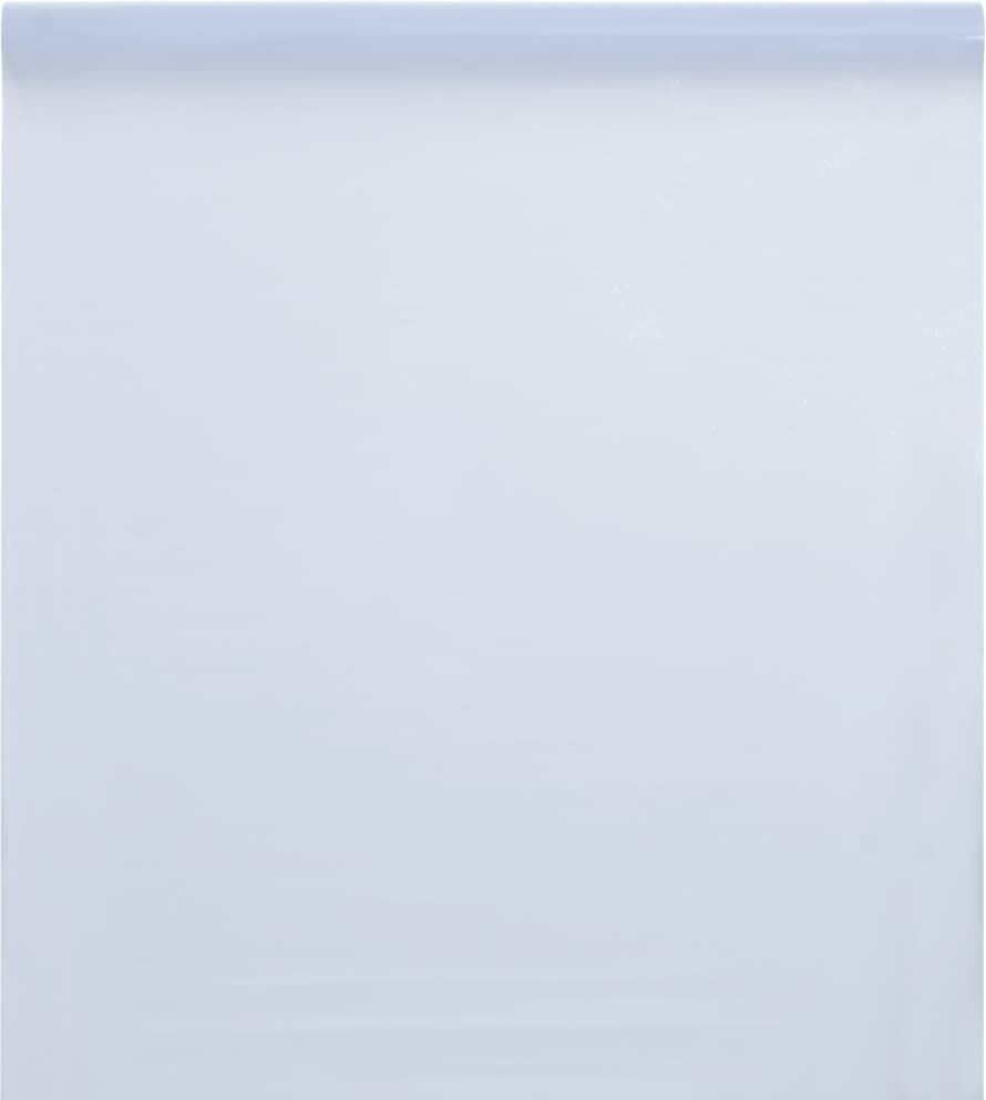 vidaXL Lámina de ventana esmerilada PVC blanco transparente 90x500 cm