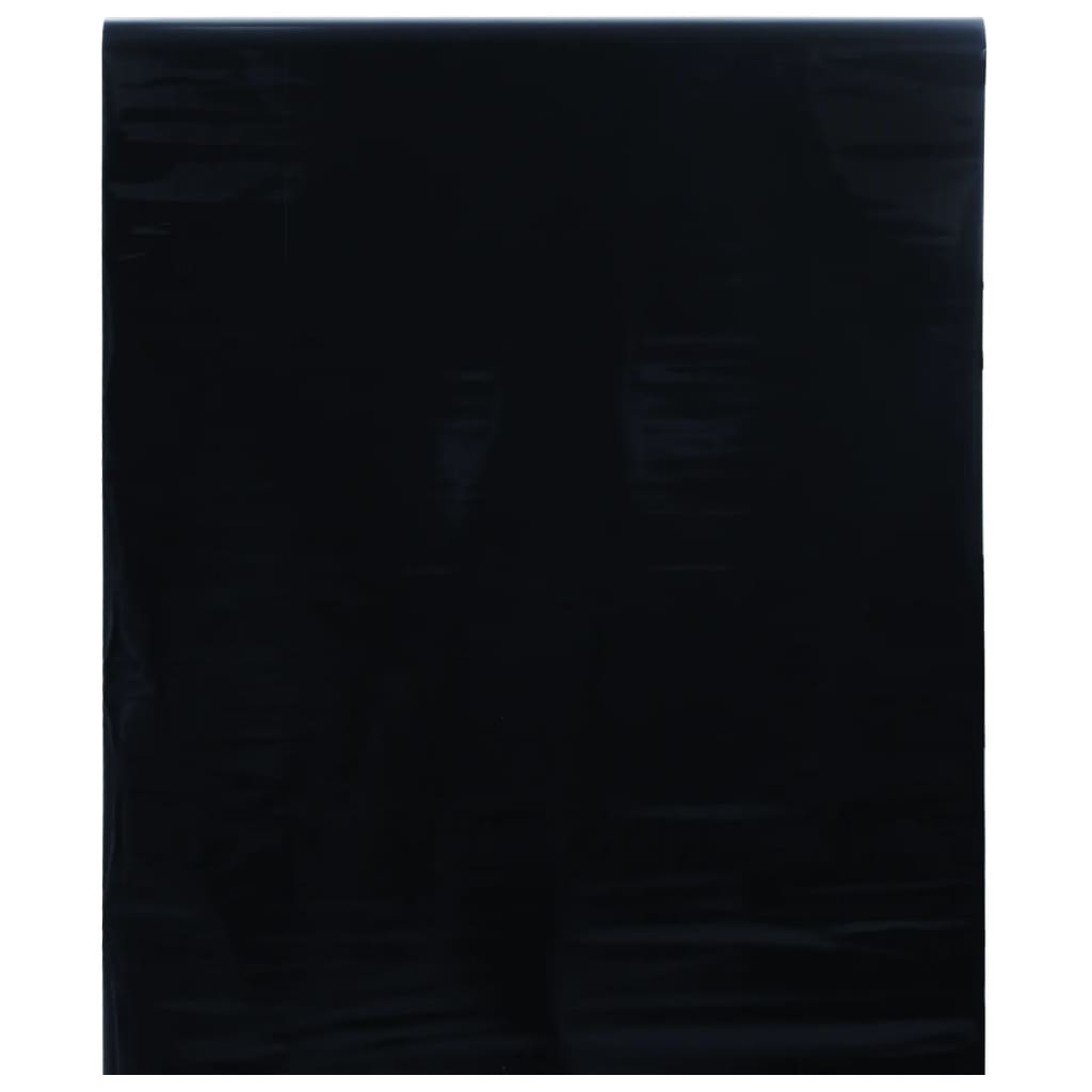 vidaXL Lámina de ventana esmerilada estática PVC negro 60x500 cm
