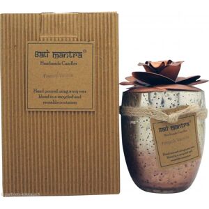 Bali Mantra Camellia Glass Copper Candle 500g - French Vanilla