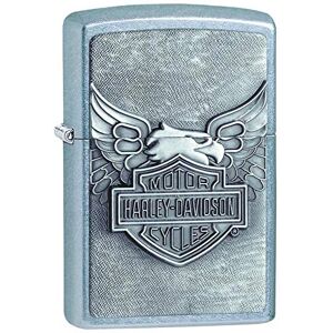 Zippo Iron Eagle Emblem Lighter Street Chrome