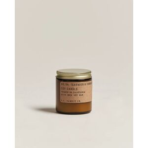 P.F. Candle Co. Soy Candle No. 4 Teakwood & Tobacco 99g - Valkoinen - Size: One size - Gender: men