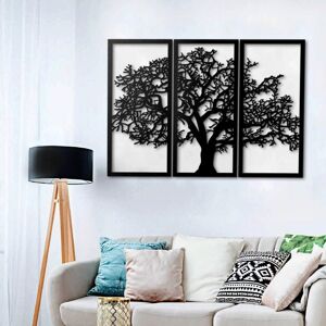 Toscohome Cadre décoratif arbre de vie noir 120x80 cm