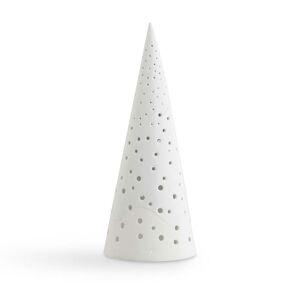 Kähler Design - Cône de bougie chauffe-plat Nobili, 2 5. 5 cm / blanc neige