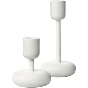 Iittala Nappula Bougeoirs set de 2 107183 mm blanc