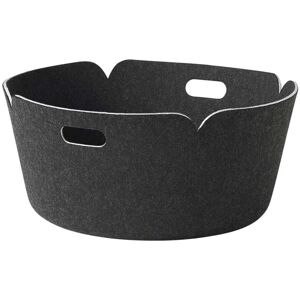 Muuto - Restore Panier de rangement rond, black melange