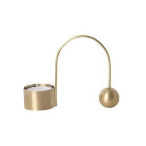 ferm LIVING - Porte-bougie balance a chauffe-plat, laiton