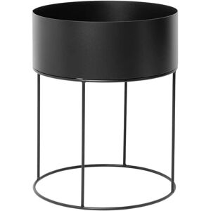 ferm LIVING - Plant Box rond, noir