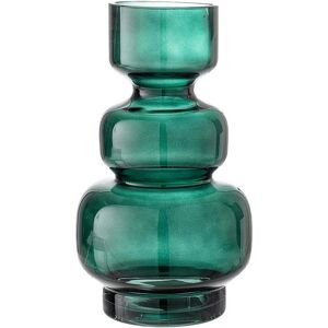 Bloomingville - Vase en verre, ø 14,5 x h 25 cm, vert - Publicité