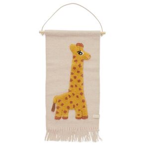 Oyoy - Tapisserie enfant avec motif animalier, girafe / rose