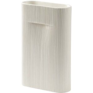 Muuto - Ridge Vase H 35 cm, blanc casse