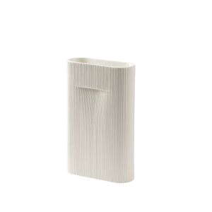 Muuto - Ridge Vase H 35 cm, blanc cassé - Publicité