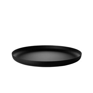 Alessi - Plateau, ø 35 x h 3 cm, noir avec decor en relief