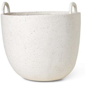 ferm LIVING - Pot à plantes moucheté, Ø 30 x H 30 cm, blanc cassé