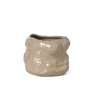 ferm LIVING - Tuck Pot de plantes, Ø 29 x H 22 cm, cashmere