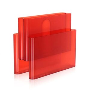 Kartell - Porte-revues a quatre poches, orange / rouge