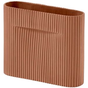 Muuto - Ridge Vase, h 16,5 cm, terre cuite