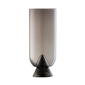 AYTM - Glacies Vase Ø 10,6 x H 23,5 cm, noir - Publicité