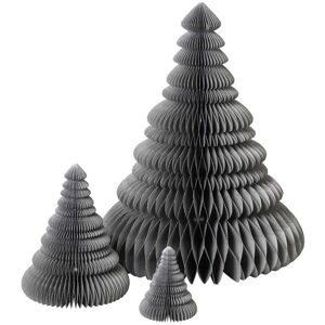 Broste Copenhagen - Paper Christmas Tree Décoration, thym (set de 3)