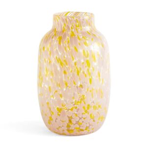 HAY - Splash Vase L, Ø 17,5 x H 27 cm, light pink and yellow - Publicité