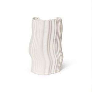 ferm LIVING Moire Vase H 30 cm blanc casse