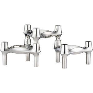 Stoff Nagel - BMF Bougeoir, set de 3, chromé