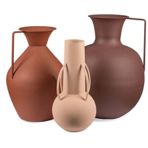 Pols Potten - Roman Vase, marron mat (set de 3)