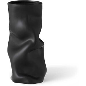 Audo - Collapse Vase, H 30 cm, noir