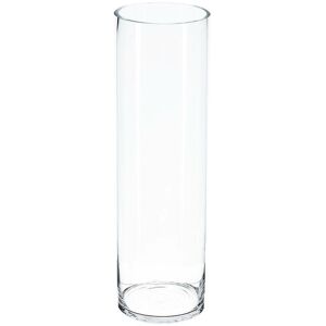 Atmosphera - Vase cylindre verre H50cm créateur d'intérieur - Transparent - Publicité