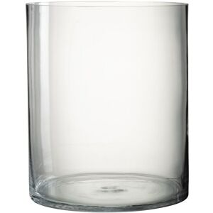 Jolipa - Vase cylindrique en verre transparent 25x25x30 cm - Publicité