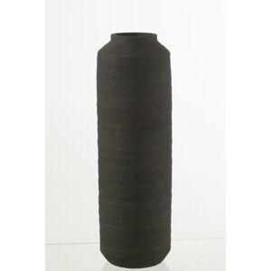 Jolipa - Vase cylindrique en céramique noir 17x17x52.5 cm - Publicité