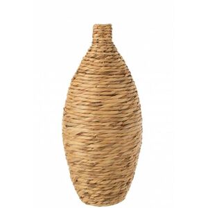 - Vase décoratif en bois de jacinthe d'eau naturel 24x24x58 cm