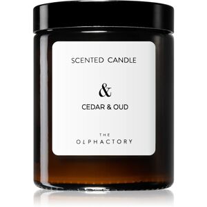 Ambientair The Olphactory Cedar & Oud bougie parfumée (brown) & 135 g