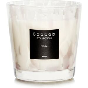 Baobab Collection Pearls White bougie parfumée 8 cm